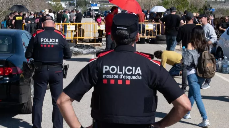 20/03/2024 Mossos d'esquadra, a 18 de marzo de 2024, en Figueres, Girona, Catalunya.