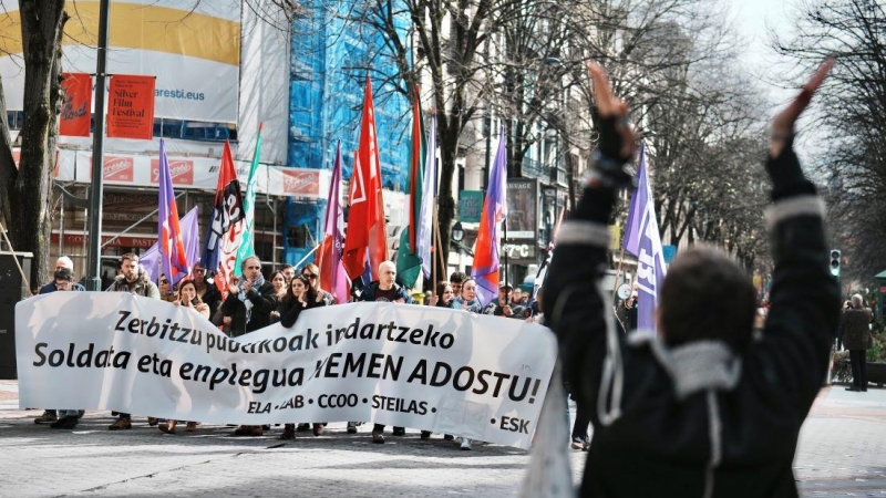 Protestas en Bilbao