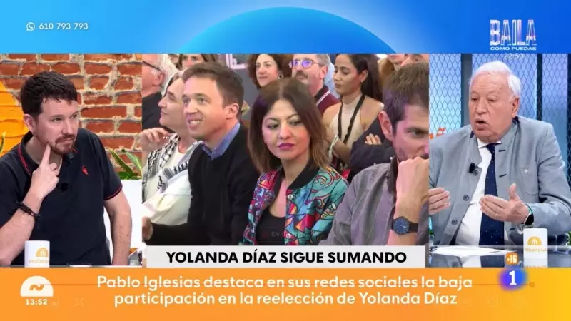 Pablo Iglesias, en la tertulia política del programa 'Mañaneros' de La 1 de TVE este 25 de marzo de 2024.