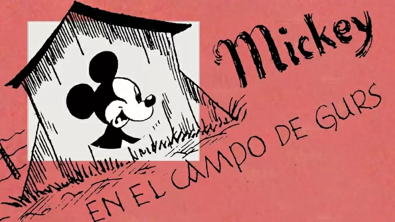 Portada del cómic 'Mickey en el campo de Gurs', de Horst Rosenthal.