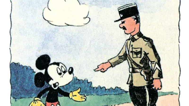 Viñeta del cómic 'Mickey en el campo de Gurs', de Horst Rosenthal.