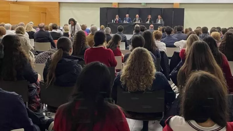La jornada antiabortista organizada por Vox en València este 26 de marzo de 2024.