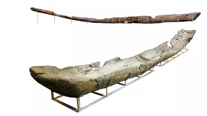 Canoa La Marmotta 2, expuesta en el Museo della Civilitá.