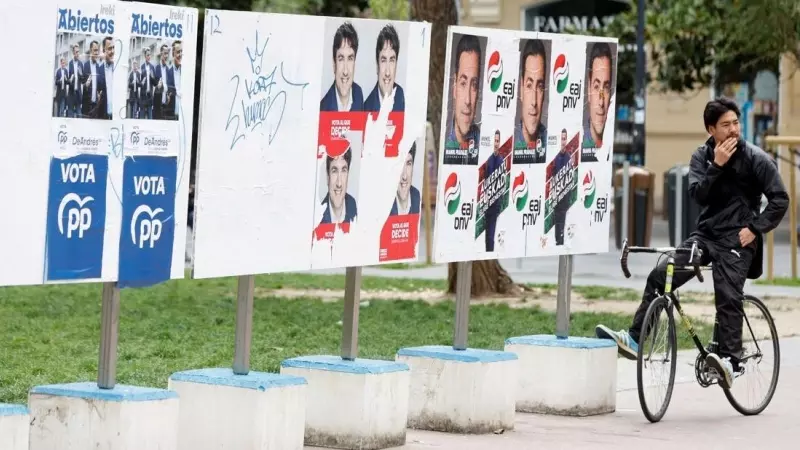 Carteles electorales en Donostia