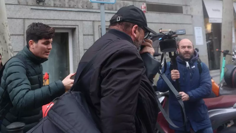 El exasesor del exministro José Luis Ábalos, Koldo García, a su salida de la Audiencia Nacional, a 22 de febrero de 2024, en Madrid.