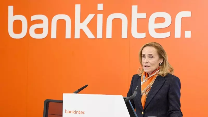 La consejera delegada de Bankinter, Gloria Ortiz, durante la presentación de los resultados del banco en el primero trimestre de 2024. E.P./Jesús Hellín