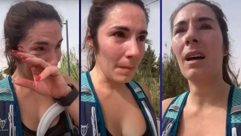 Montaje de una triple captura del vídeo de Ángela Cánovas.