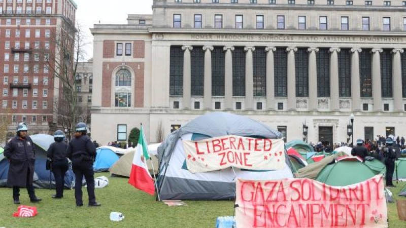 Las protestas propalestinas de la Universidad de Columbia se contagian a otros campus