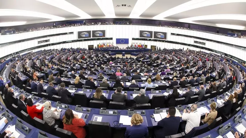 Vista de una sesión plenaria del Parlamento Europeo, en su sede de Estrasburgo. E.P./Philippe Stirnweiss/European Parliament/dpa