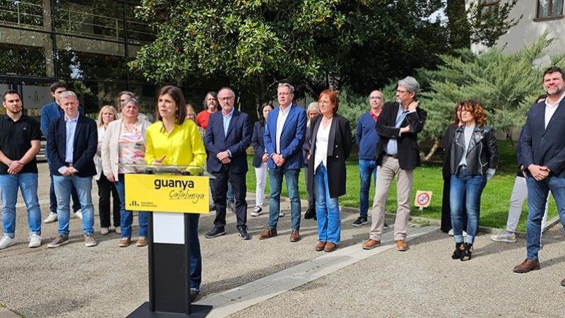 Marta Vilalta en la presentació de la llista electoral a les properes eleccions al Parlament per la circumscripció de Lleida