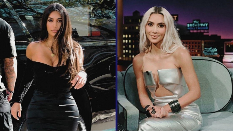 Montaje Kim Kardashian antes y después