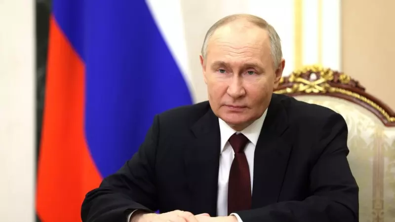 28/04/204 El presidente ruso Vladimir Putin durante la grabación de un mensaje en video, a 24 de abril de 2024.