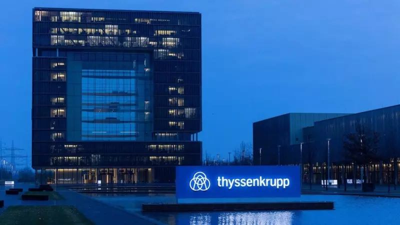 Vista de la sede del grupo industrial ThyssenKrupp, eb Essen, en el 'lander' de Renania del Norte-Westfalia.