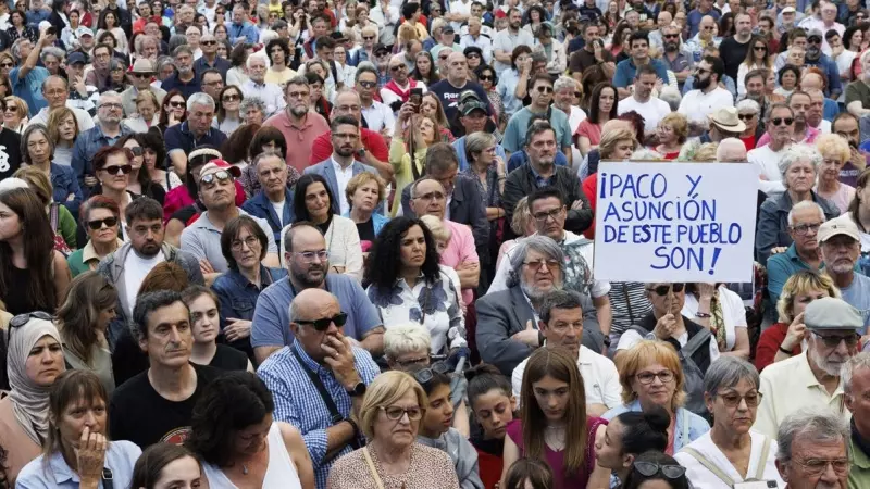 Manifestación en Alpedrete por Paco Rabal y Asunción Balaguer