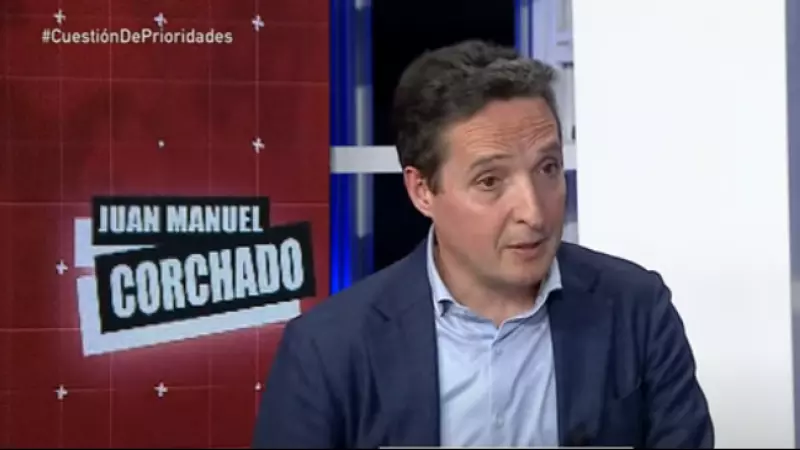 Juan Manuel Corchado durante una entrevista en Castilla y León Televisión.