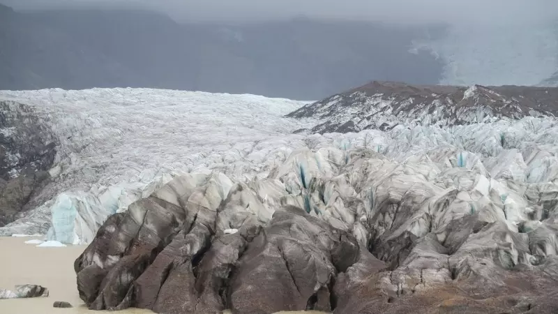 Principio de glaciar en Islandia