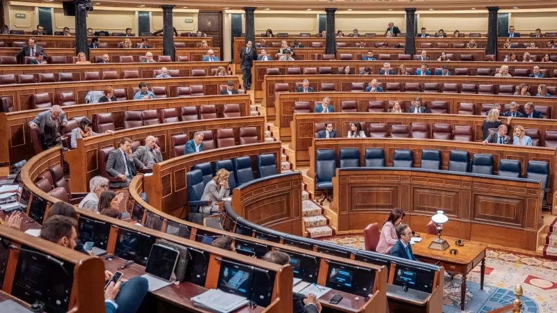 El Hemiciclo durante una sesión plenaria en el Congreso de los Diputados, a 23 de mayo de 2024, en Madrid