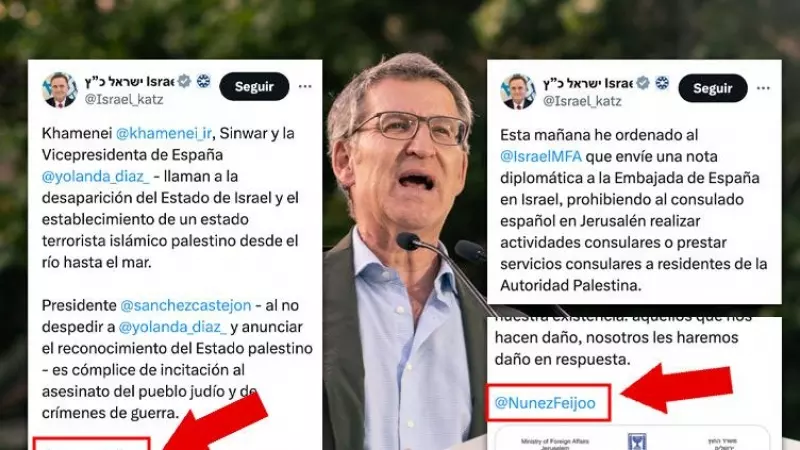 ¿Por qué cita Israel a Feijóo en sus ataques contra España? La elocuente coletilla en los tuits de su ministro de Exteriores