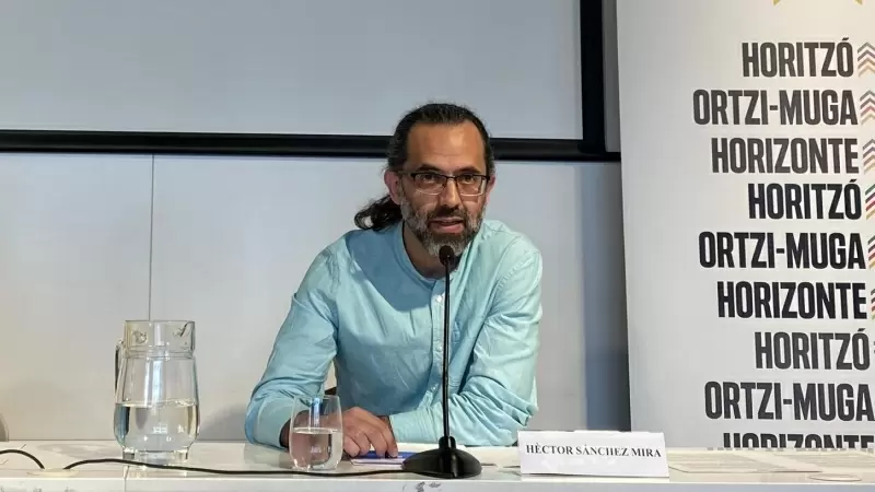 Hèctor Sánchez Mira durant la presentació de la iniciativa 'Horitzó 2031'.