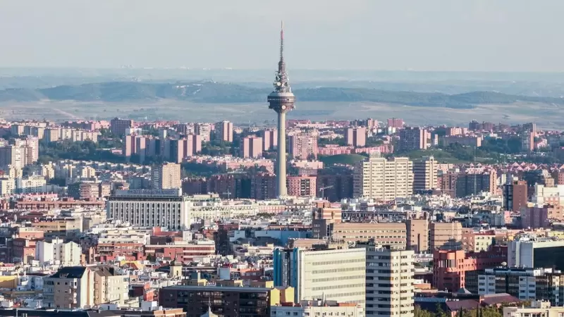 Vista de la ciudad de Madrid, y de la torre de comunicaciones Torrespaña. EUROPA PRESS/Ricardo Rubio
