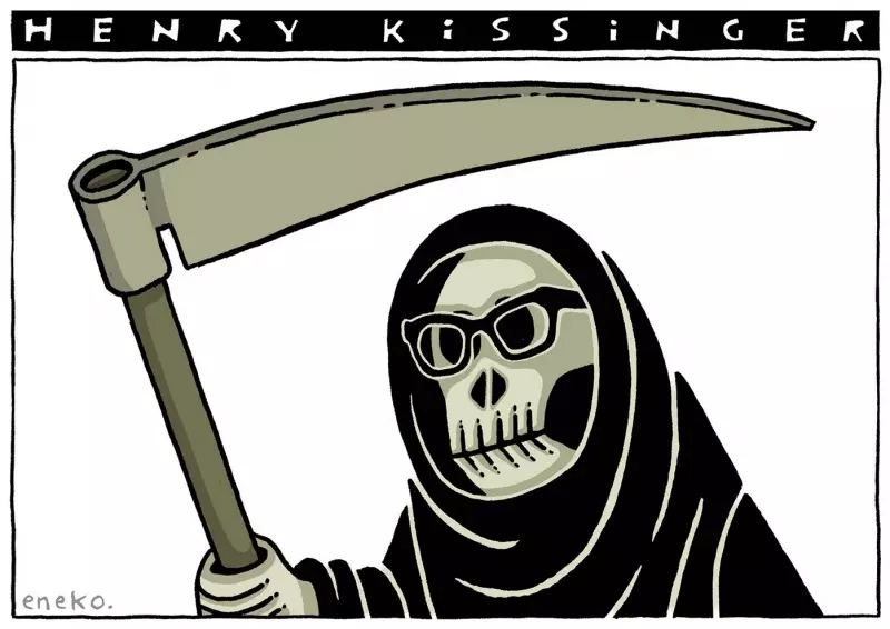 Viñetas - Henry Kissinger. Retrato hiperrealista