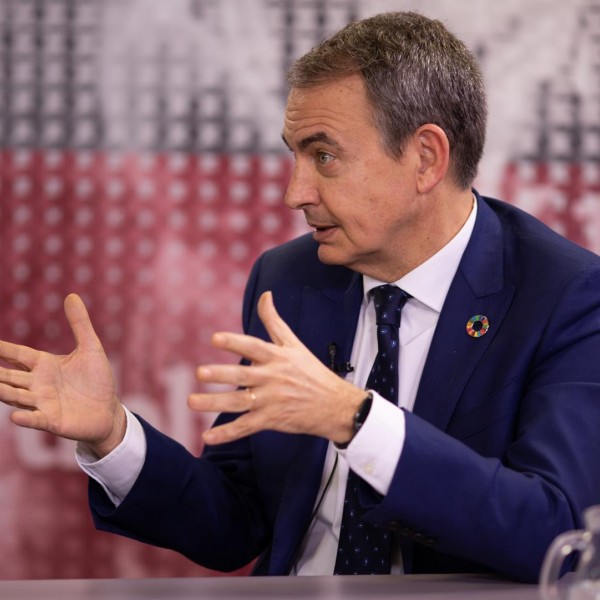 José Luis Rodriguez Zapatero en un momento de la entrevista en Público.- CHRISTIAN GONZÁLEZ