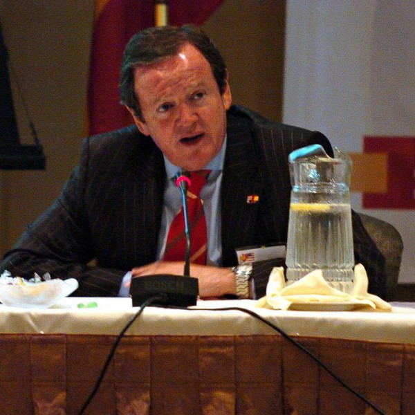 Foto de mayo de 2008 de Jesús Salazar, en una conferencia en Houston (EEUU) cuando aún era presidente de SOS Cuétara. EFE