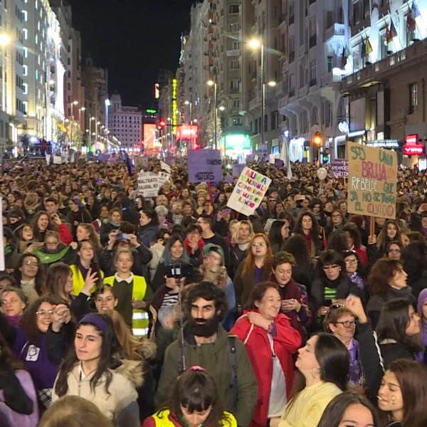 El feminismo vuelve a las calles de Madrid pero con menos fuerza