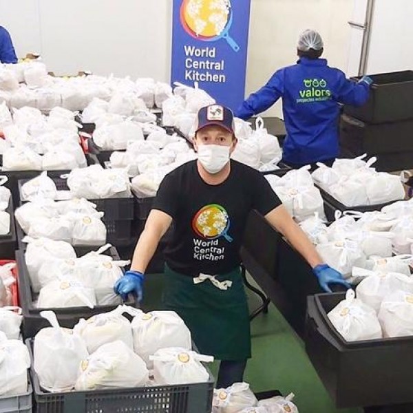 Voluntarios en el Banco de Alimentos de Barcelona.