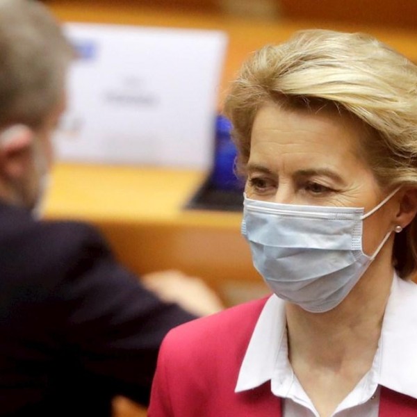 27/05/2020 - La presidenta de la Comisión Europea, Ursula von der Leyen. / EFE - OLIVIER HOSLET