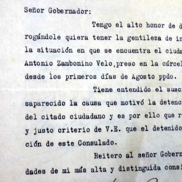 Gestión del consulado de Argetina para la liberación de presos.- ARCHIVO JOSÉ LUIS GUTIÉRREZ