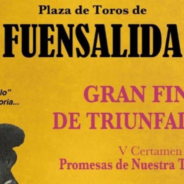 Cartel del festejo taurino celebrado en la localidad toledana de Fuensalida.