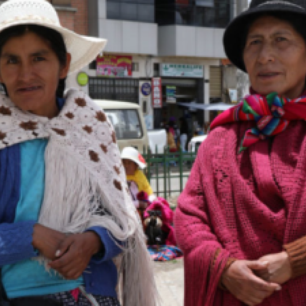 Las hermanas Condori Morales, Natividad e Vilma.