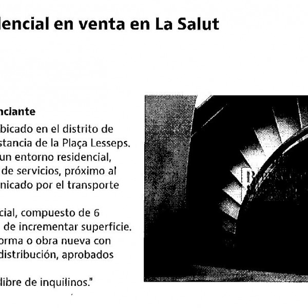 Anunci al portal Idealista presentat de l'immoble on vivia Francisco Sánchez, propietat d'UPL-Gràcia S.L.