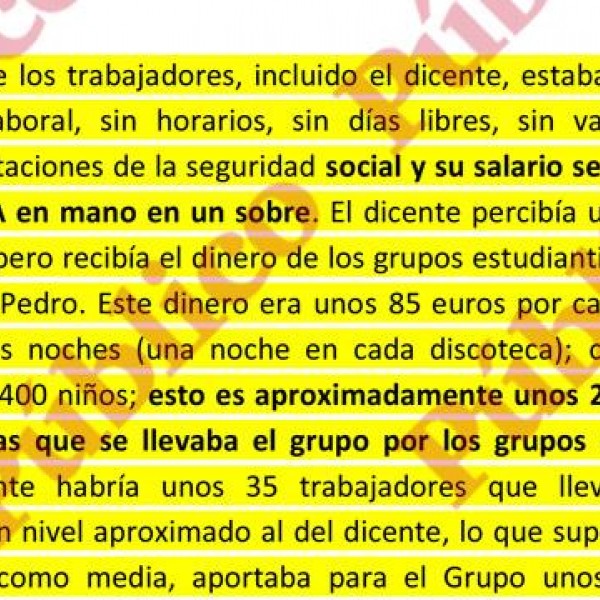 Testimonio del Testigo Protegido 32 sobre la Caja B del Grupo Cursach.