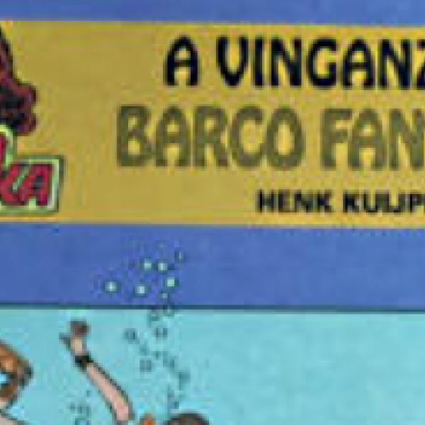 Portada del libro 'A vinganza do barco fantasma'.