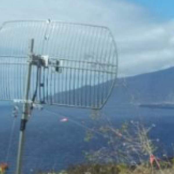 Estación sísmica en Frontera (El Hierro) de transmisión vía WiFi.