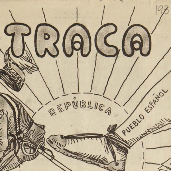 Una página de la revista 'La Traca'