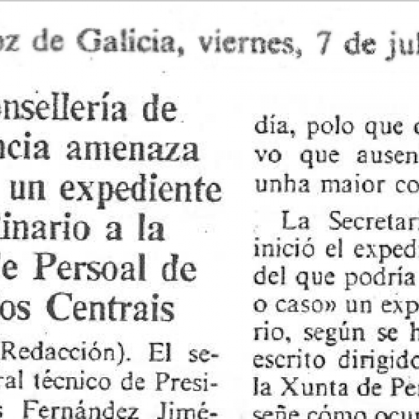 4/11/22 Recorte de 'La Voz de Galicia' de julio de 1989