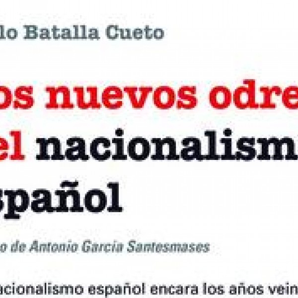 Portada de 'Los nuevos odres del nacionalismo español'.