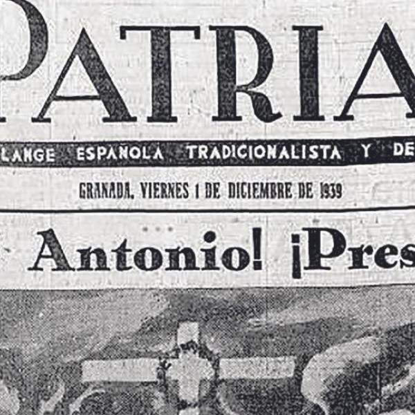 Portada del diario 'Patria' del 1 de diciembre de 1939