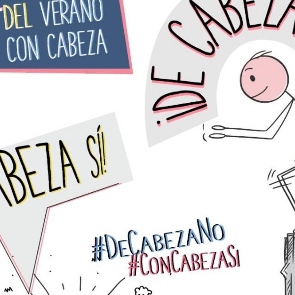 Campaña 'Con cabeza sí, de cabeza no'.