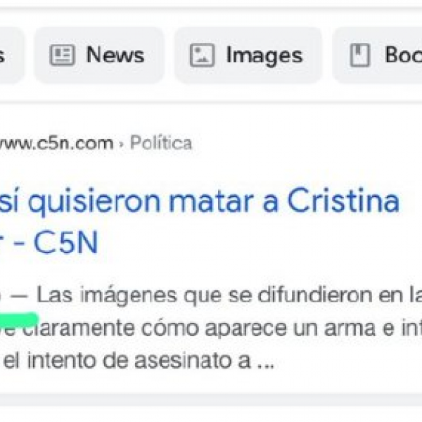 Tuit de La Derecha Diario con la captura de C5N