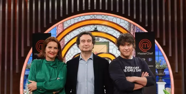 Los presentadores de 'MasterChef' posan en la presentación de la undécima edición del programa, a 21 de marzo de 2023.