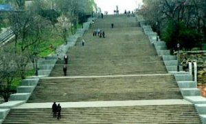 Imagen de la escalinata Potemkin, uno de los lugares más emblemáticos de la ciudad.- LUIS MATÍAS LÓPEZ