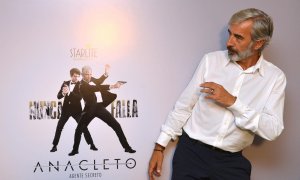 El actor Imanol Arias durante la presentación de la película 'Anacleto, agente secreto' que ha tenido lugar en el marco del festival Starlite de Marbella. EFE/Alf