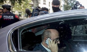 El coronel de la Guardia Civil Diego Pérez de los Cobos, a su llegada a la reunión de mandos policiales que la Fiscalía ha convocado para coordinar las actuaciones encaminadas a evitar el 1 de octubre. | QUIQUE GARCÍA (EFE)