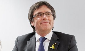 El expresident de la Generalitat Carles Puigdemont durante una reunión en Berlín. EFE