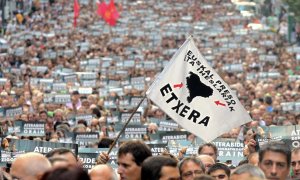Manifestación en Bilbao a favor de los presos de ETA. EFE