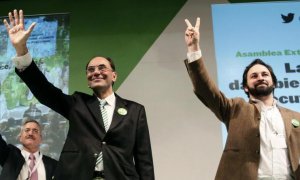 José Antonio Ortega Lara, Alejo Vidal-Quadras y Santiago Abascal en una imagen de archivo. EFE